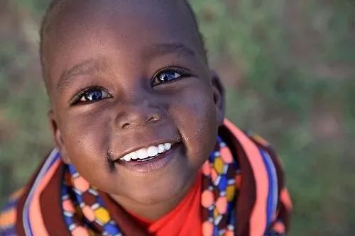 A smiling child featured on the Foundation’s earlier website.
