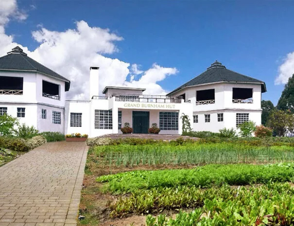 The house and garden as pictured on the earlier website.